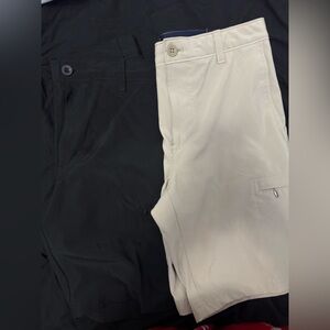 2 Men's Black and Tan shorts